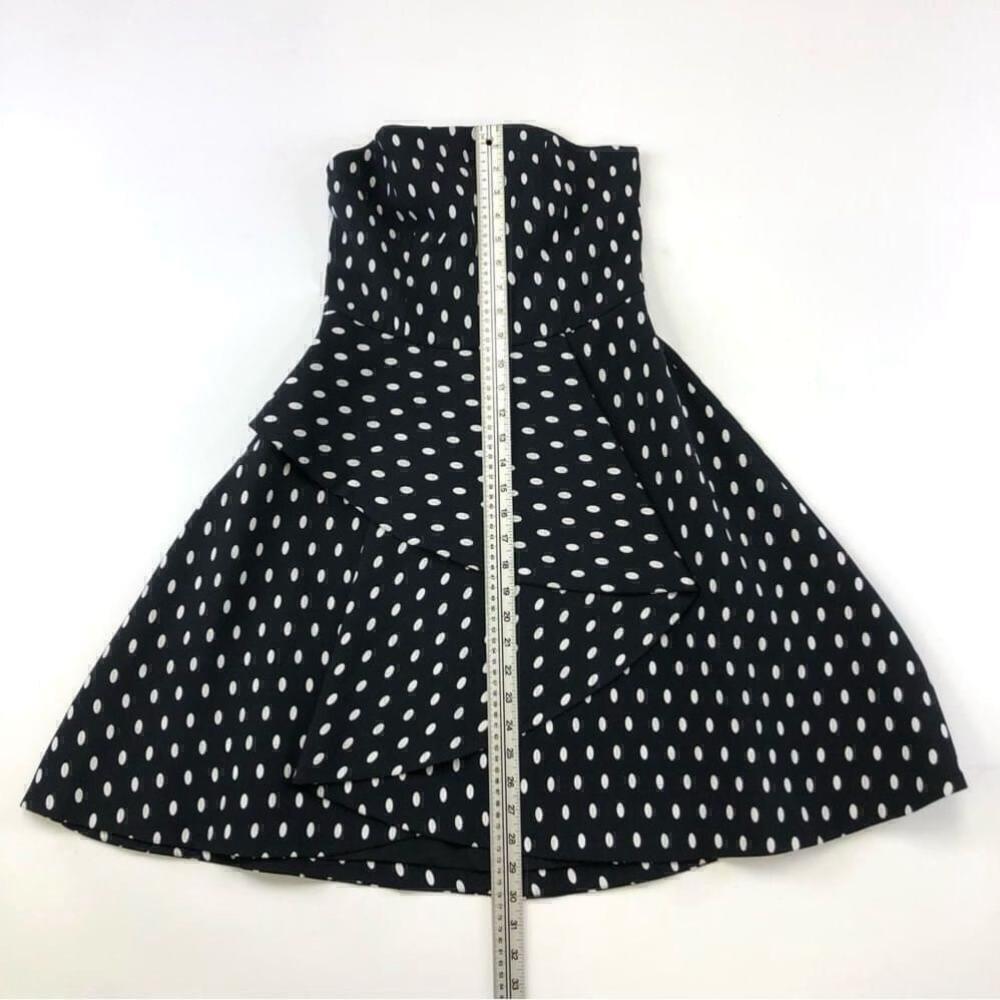 KEEPSAKE Soul Fire Mini Dress Size Small polka dot, black and white, strapless - Picture 9 of 15
